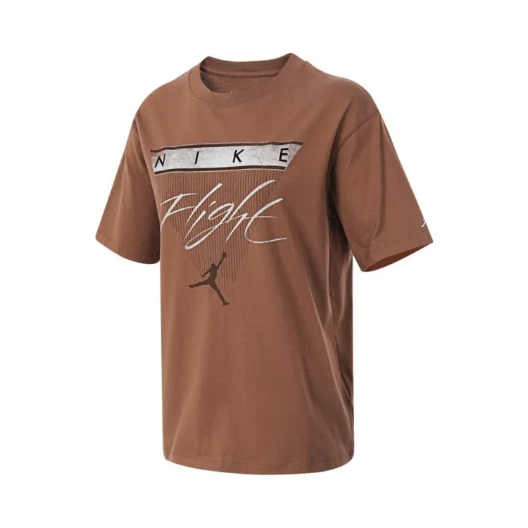 NIKE耐克女子AS W J SS GF GFX FLT TEE无领短T恤FQ3241-223