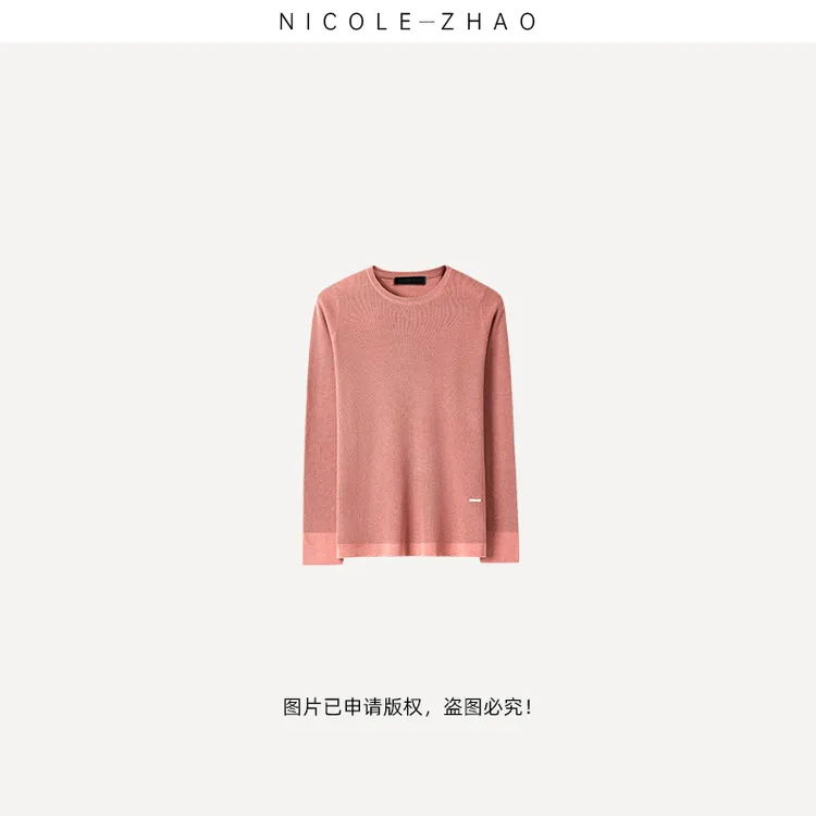 Y20104【贵姐NICOLE】高级简约修身百搭打底LP针织上衣毛衣