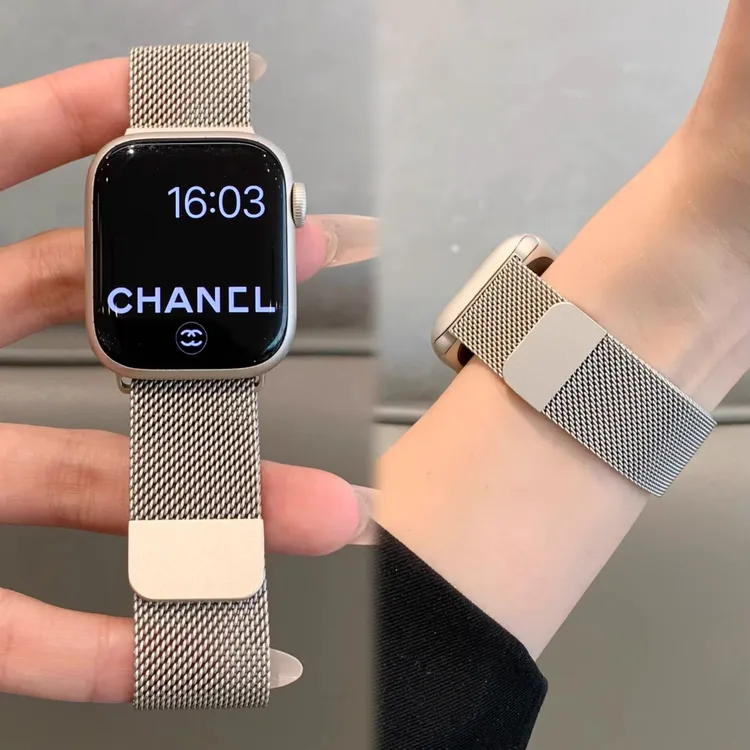 适用iwatchS11表带苹果手表带apple watchs10米兰尼斯s8表带7夏天