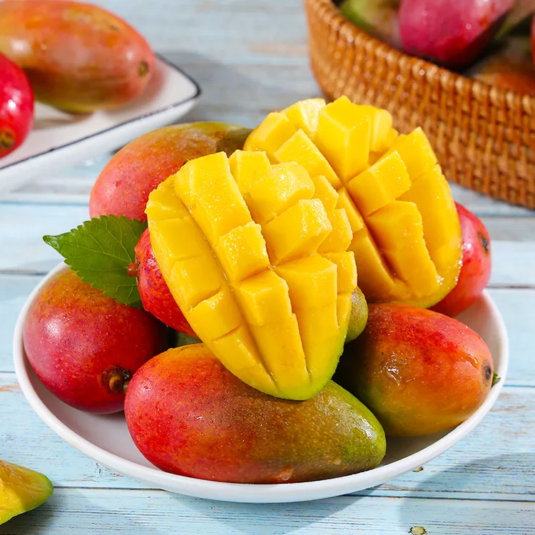 正宗海南头茬三亚贵妃芒热带新鲜芒果纯天然送人夏天
