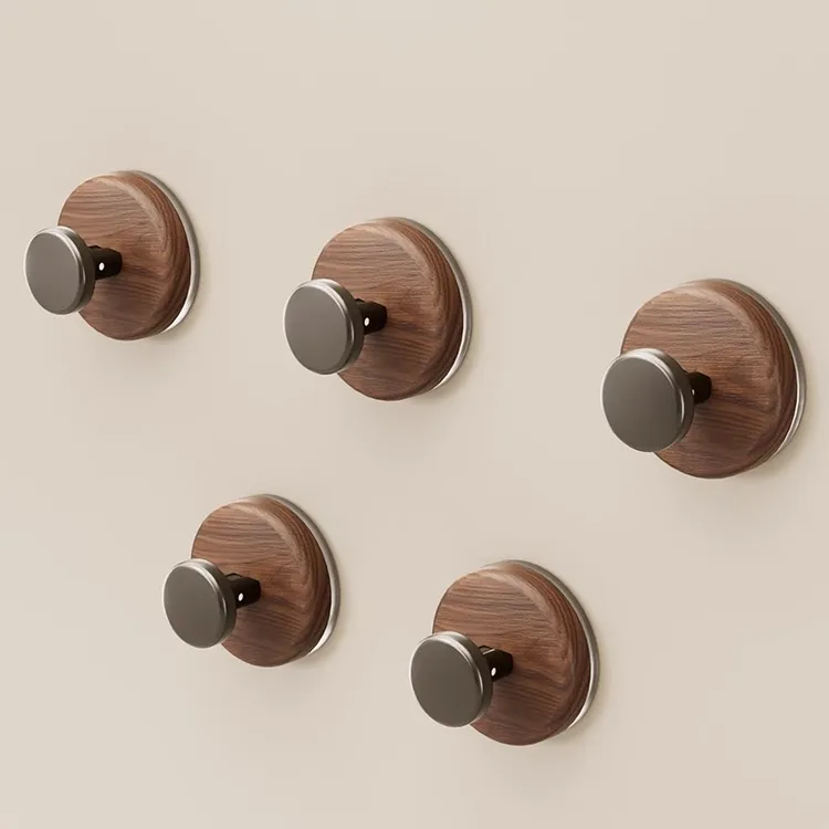 中古风吸盘挂钩无痕粘贴门后挂衣钩橱柜抽屉门把手卫生间墙壁单钩