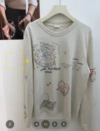 [TianDou]简约百搭涂鸦T～