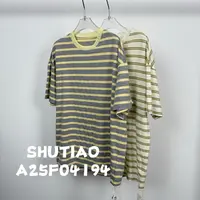 【SHUTIAO】2025夏季：新款小众设计款T恤A25F04194