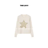 【LIUYI】星芒～高定版羊绒羊毛重工刺绣毛衣59272