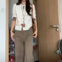 吧啦啦 假两件毛衣开衫 老钱风 巨显贵