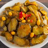 荆香香辣瓜片整箱斤腌制黄瓜香甜脆瓜酱菜青瓜黄豆下饭菜咸菜