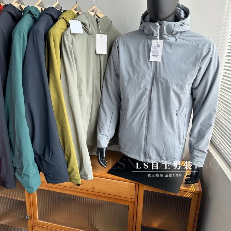 高端限定！轻量级户外棉服秋冬情侣款防风保暖防泼水冲锋连帽棉衣