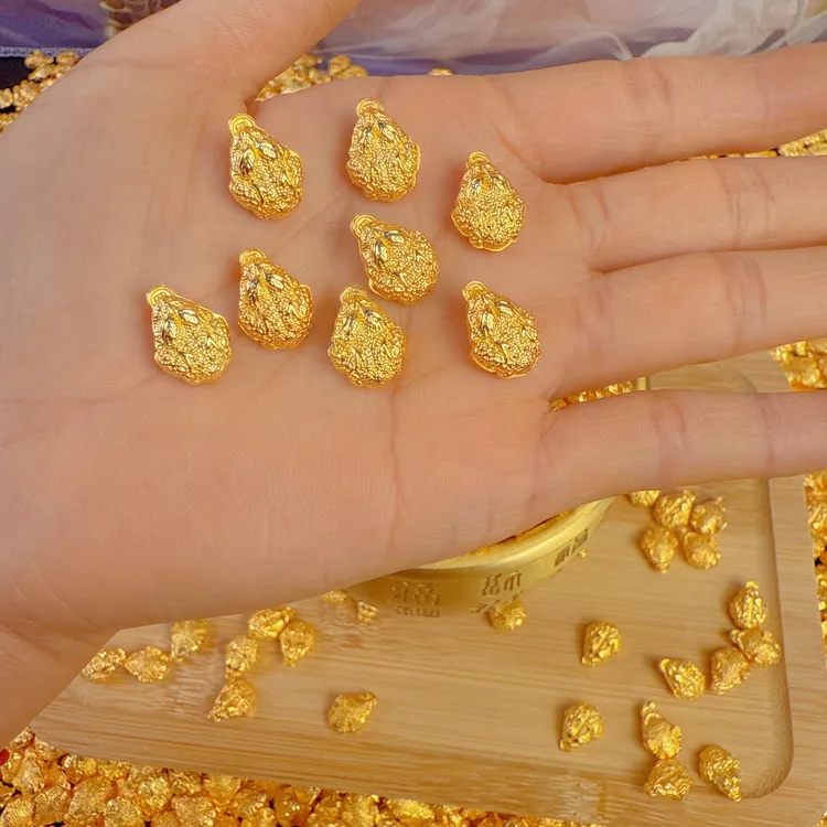 新款铜合金金小金蟾摆件聚宝盆百福缸填充物金色