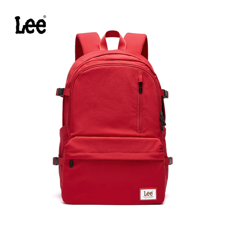 Lee时尚情侣款双肩包初高中简约男书包通勤大容量女大学生电脑包