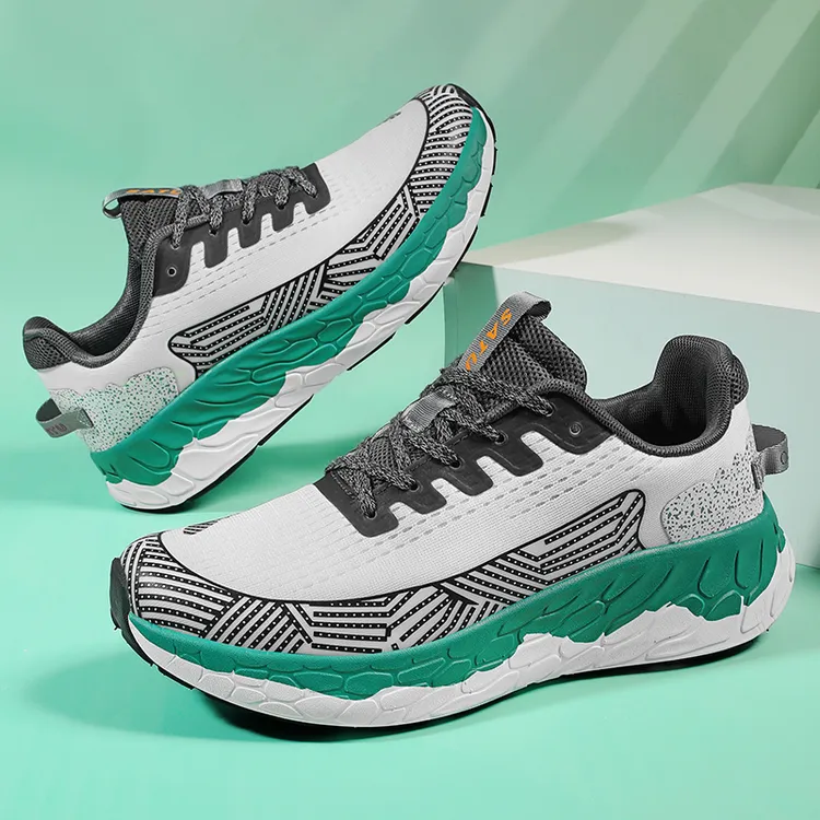 轻便跑鞋 透气低跟系带夏季超轻时尚休闲鞋男鞋男士情侣春季百搭