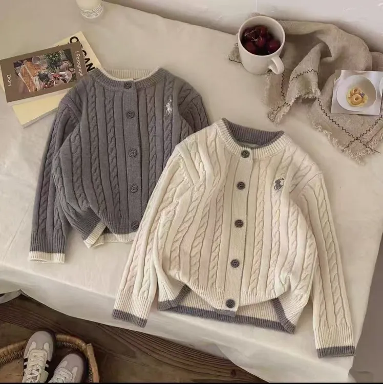 儿童韩版常规撞色休闲风毛衣宝宝针织衫秋冬季