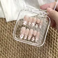 【咖啡冻】纯手工穿戴甲，默认无盒，无工具包