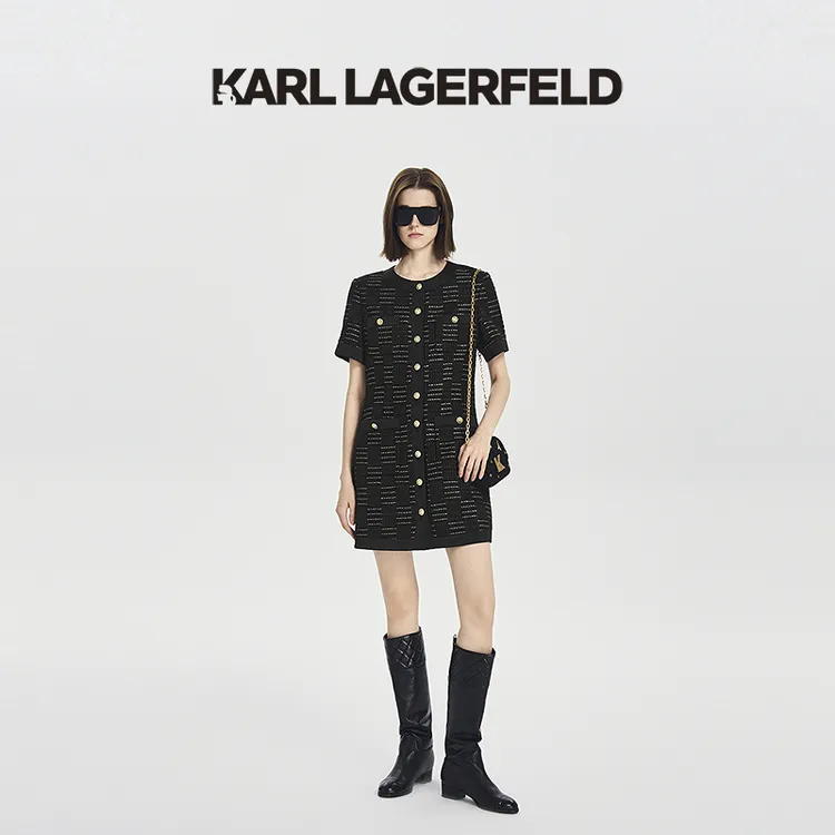 【官方】KARL LAGERFELD卡尔拉格斐25秋季新款连身裙老佛爷M26E1303
