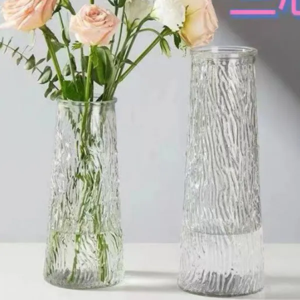 【郝平有礼①】北欧风简约透明玻璃花瓶单支装玫瑰瓶破损补发特惠。