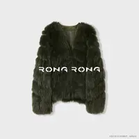 溶溶【绿屿浮光】RONGRONG狐狸毛皮纯手工夹革高定轻奢风皮草251027