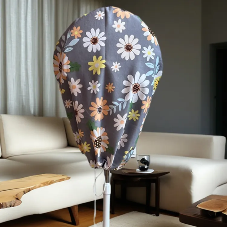 电风扇防尘套北欧布艺落地立式风扇全包灰罩简约家用包电机款特价