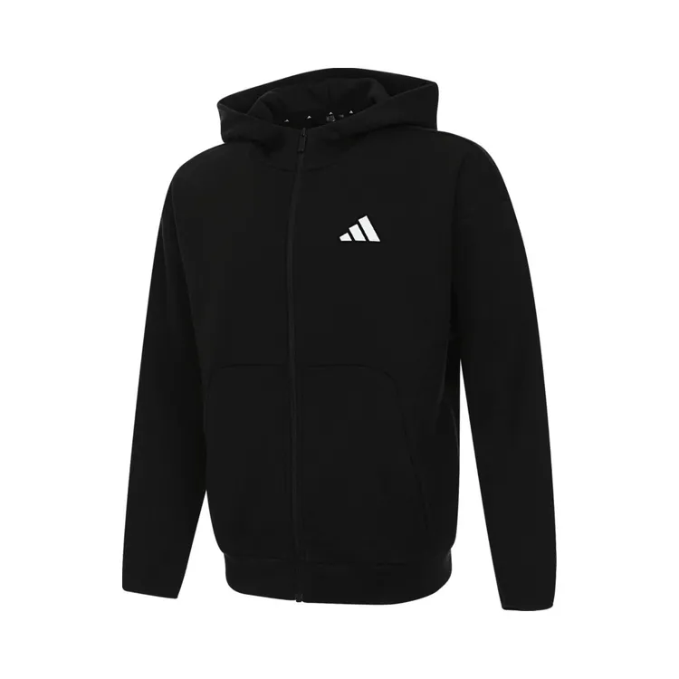 adidas阿迪达斯男款M FI SL FZ针织连帽外套JI8768