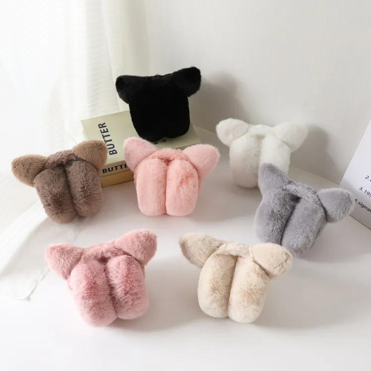 【福利品】可爱萌萌猫耳朵耳捂外出耳朵保暖防寒耳罩加绒加厚可折叠