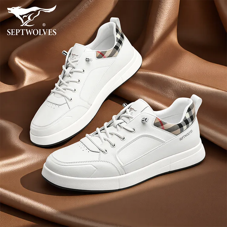 七匹狼白色板鞋男2025秋季新款男士透气百搭小白鞋时尚高级感男鞋