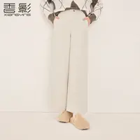 【籽言专属】K85W887休闲裤香影直筒阔腿裤女冬季新款含羊毛遮胯