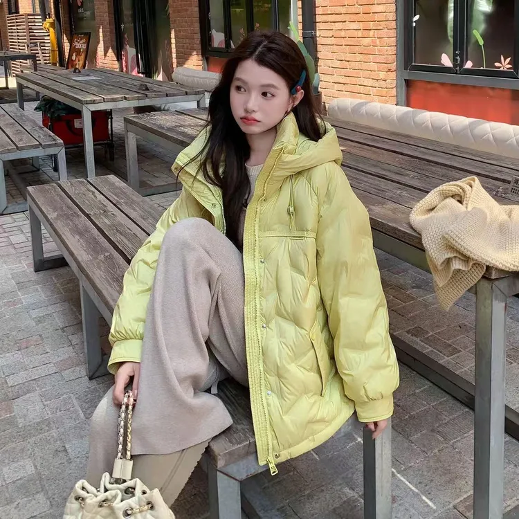 大季2025新款胖mm200斤加肥加大码90绒中长连帽压胶羽绒服女9921