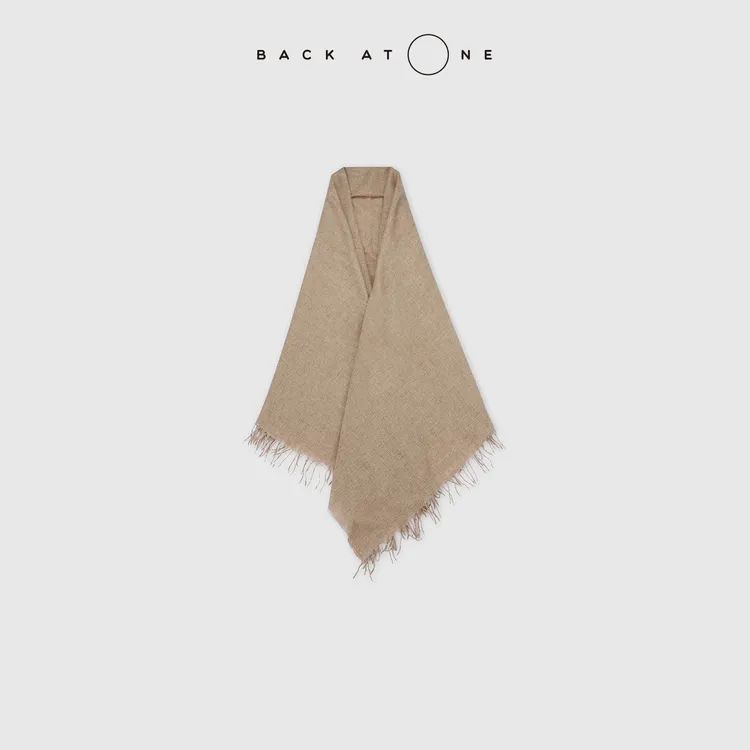 BACKATONE“纤云之穗”  时尚百搭休闲羊绒流苏围巾 BFF-3BR418H-K