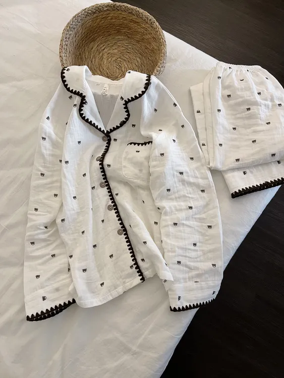 【DMXJ大梦想家】甜美少女卡通印花睡衣女秋季款长袖长裤家居服套装