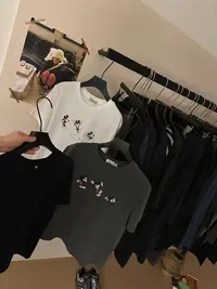 温柔瑶-Uncle Be秋款福利#趣味欢乐踩水米奇印花短袖#88182