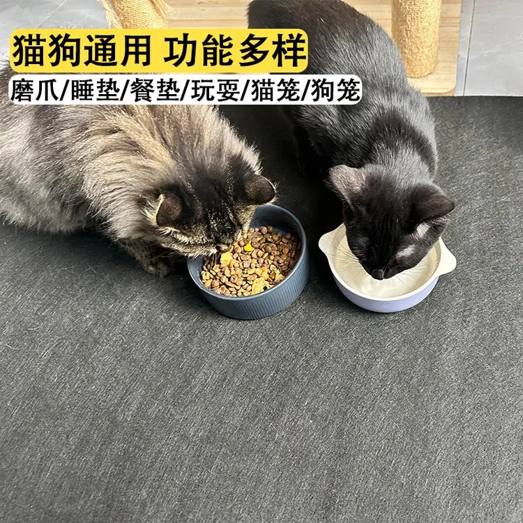 宠物睡垫毛毡垫秋冬狗笼耐脏猫咪狗垫子可水洗保暖加厚防撕咬地垫商品图