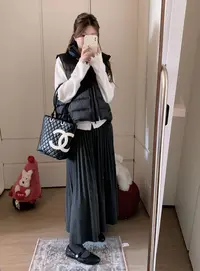 漫姐的店【女主裙】韩系百褶高腰垂顺气质高级感伞裙半身裙