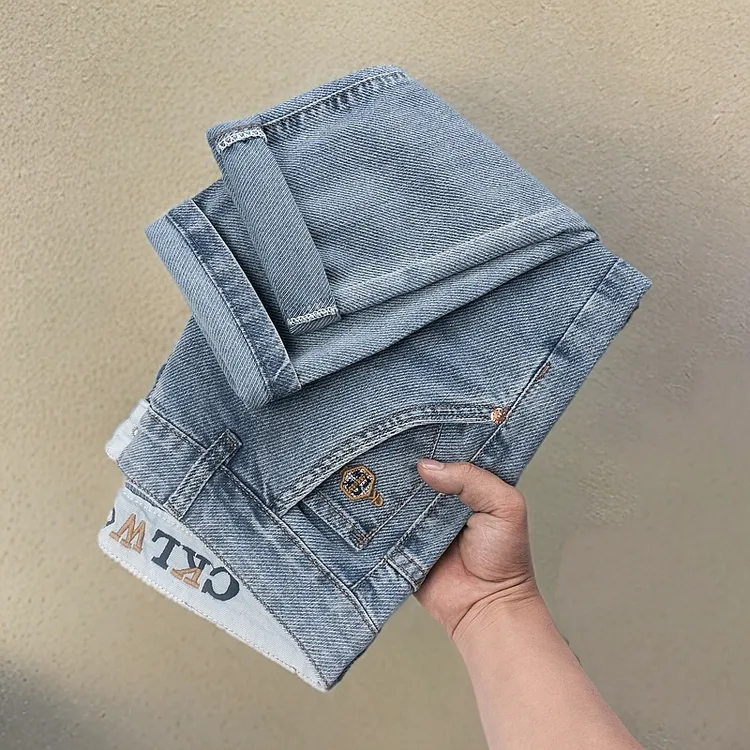 【九分裤/长裤可选】夏季薄款牛仔裤男百搭弹力裤子简约男裤 2030