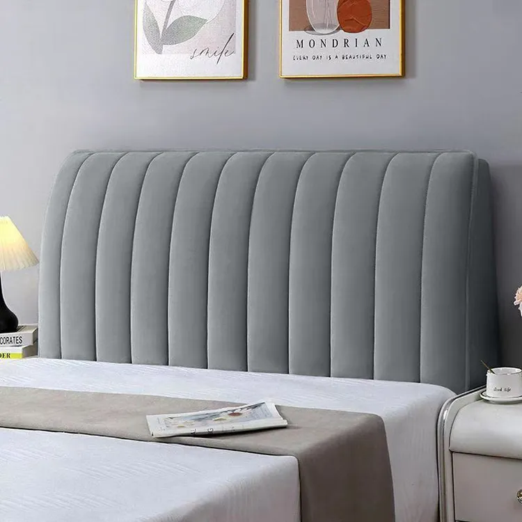 新款2024年弹力科技布床头罩套简约现代轻奢风防污防油免洗易打理