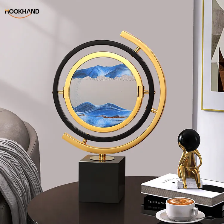 创意流沙画摆件客厅酒柜电视柜艺术沙漏家居办公室轻奢装饰品礼物