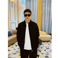 希娜 立领菱格百搭外套-男款
