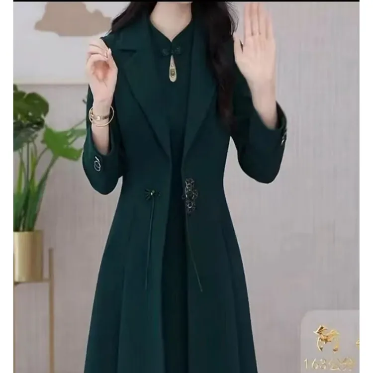 【运费补贴】网红洋气时尚百搭显瘦气质轻奢俩件套套装中长款修身