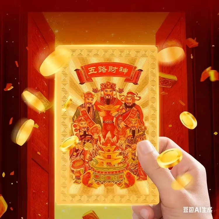 2025年金属 财神卡 天师钟馗卡 财库卡片【款号401*】