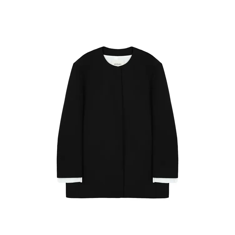 KEIGAN/开间意大利进口MARZOTTO精纺羊毛留白艺术西服套装