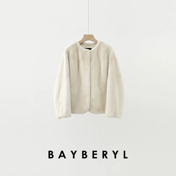 BAYBERYL老贝曙光之城*水水圆领轻奢百搭秋冬外套PY4J1828