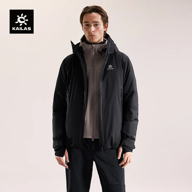 【25阿斯本】KAILAS硬壳羽绒服全衣压胶700蓬鹅绒防风防水户外登山