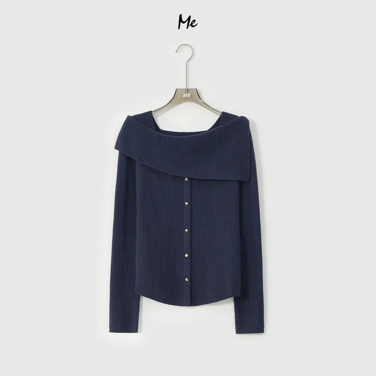 ME【100%绵羊毛冷美人】美利奴绵羊毛复古千金感百搭毛衣MESA3289