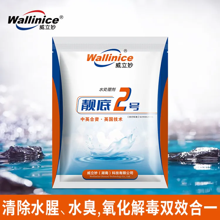 靓底2号新型强氧化改底水产养殖鱼虾蟹塘除黑臭泥降氨氮亚硝酸盐