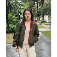 女士新款立领拉链收腰休闲两面穿短外套MA3SYGZ0412
