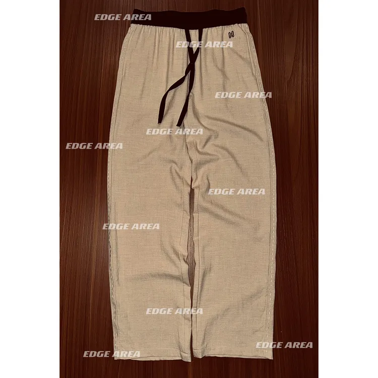 【EDGE AREA】品牌正品面料 高奢松弛感老钱天丝松紧直筒男薄888-29