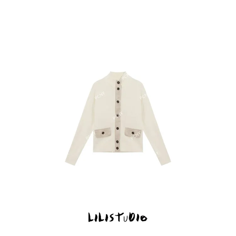 PCNY「艺术回响」不理理冬季新款小众女装时尚百搭高级感气质针织衫