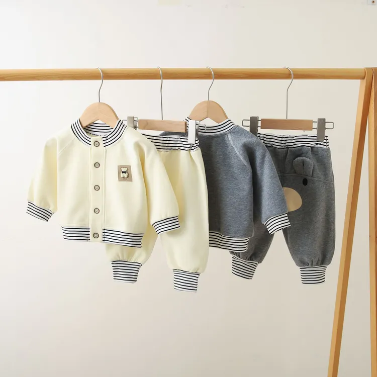 【大象童装】秋冬季儿童套装韩版洋气棒球服小童春装男宝宝宝休闲