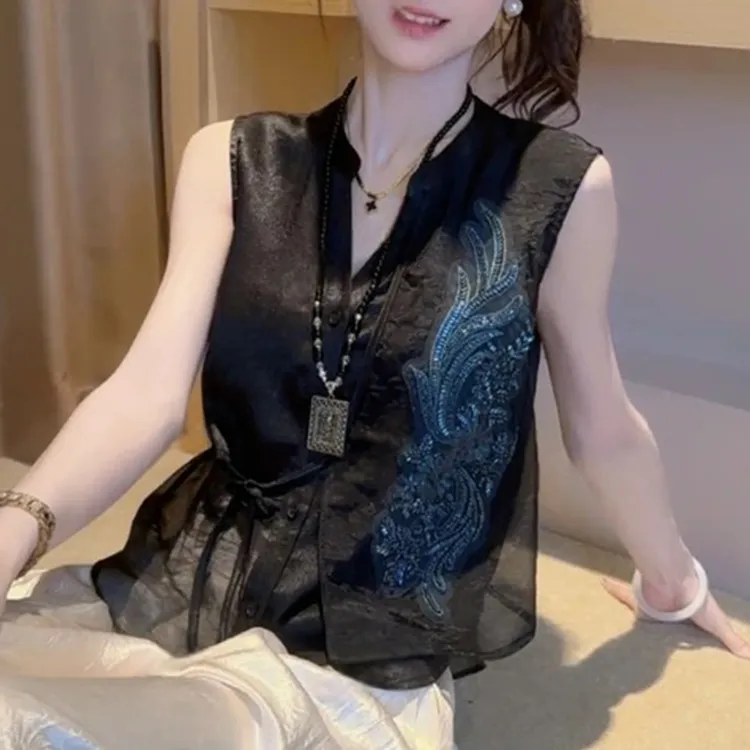 韩版圆领印花高端设计感短袖T恤女士2025年夏季新款小众洋气潮流