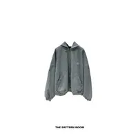  The pattern room | 松弛时髦精雾格雷圆环连帽开衫