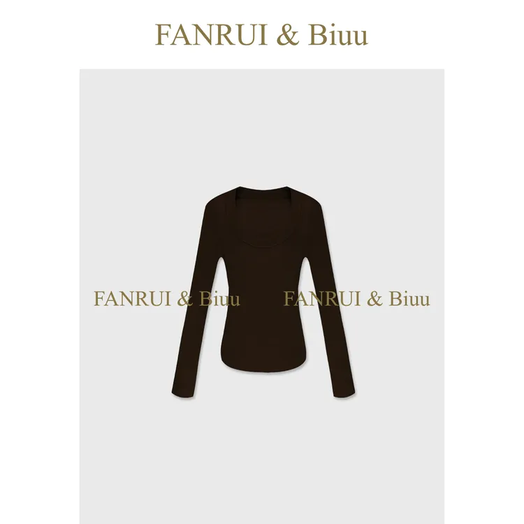 抖音双11泛芮「贝贝biuu」羊毛鹅蛋领洋气休闲百搭打底上衣B18768