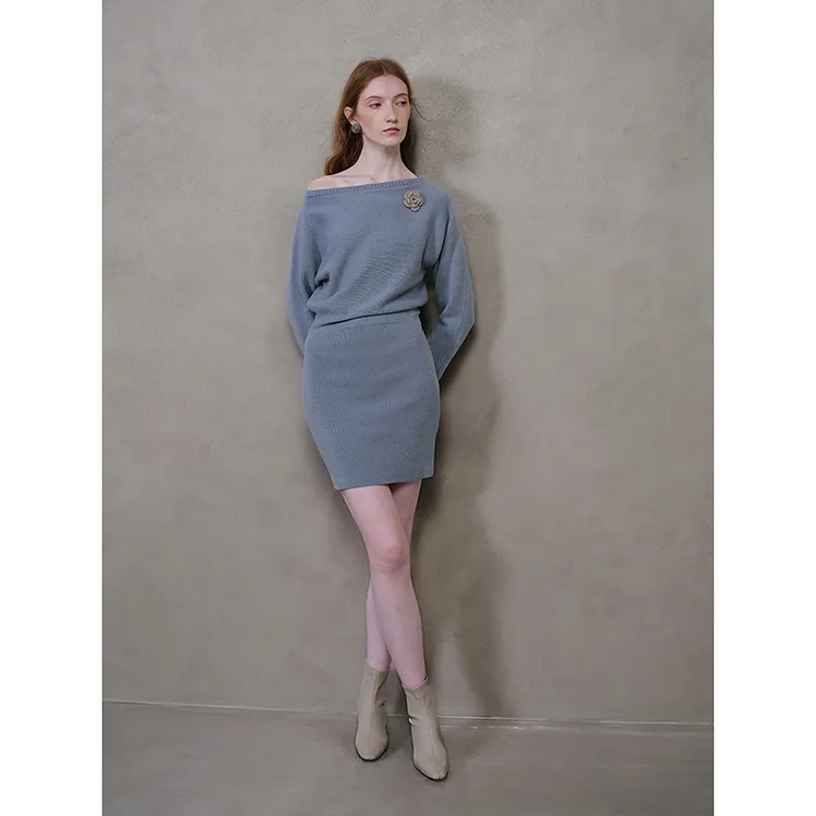 Mix Selection｜奥黛丽 羊毛针织连衣裙25云感贴肤连衣裙MSDJQ1030