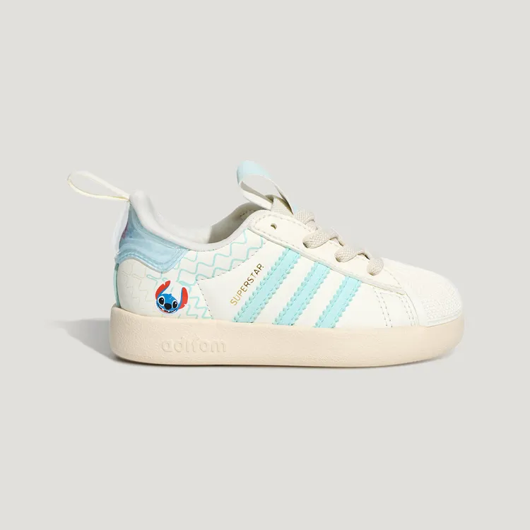 adidas/阿迪达斯三叶草婴童迪士尼史迪奇联名款经典贝壳头板鞋